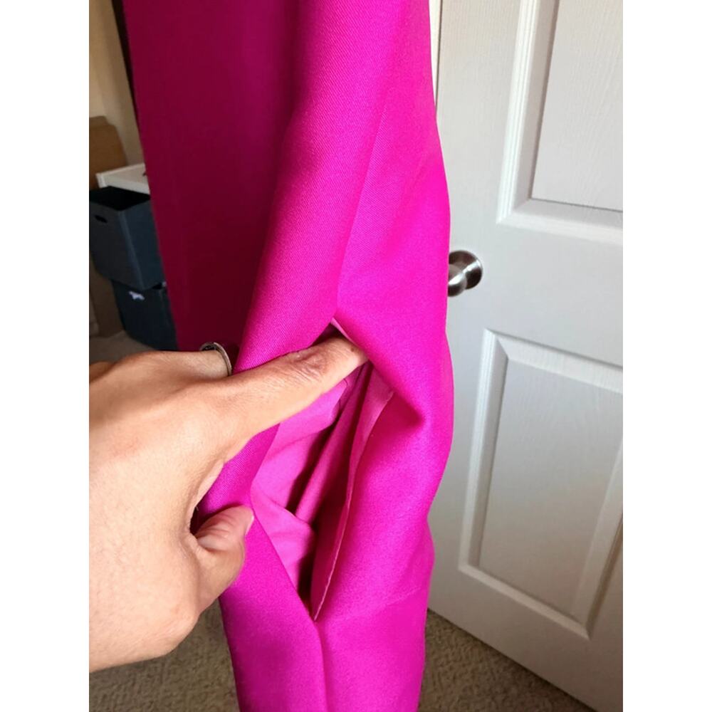Camilyn Beth pink cap sleeve v back dress euc scallped pockets 6 1866 - Picture 4 of 8